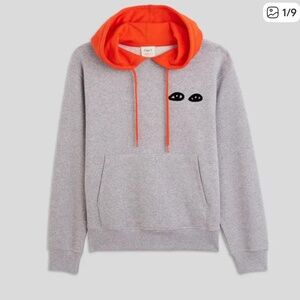 Clare V x Monoprix gray hoodie sweatshirt